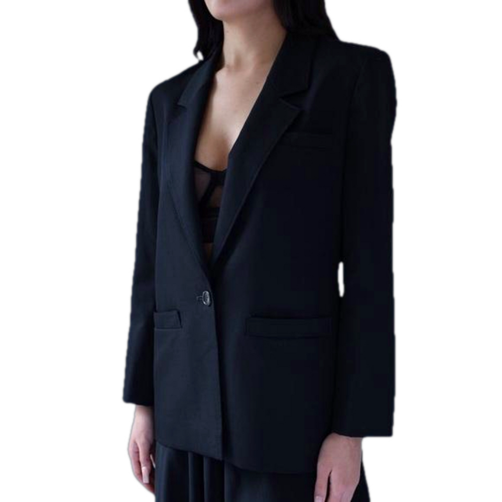 Vintage Pendleton 100% Virgin Wool Blazer Suit Jacket Padded Shoulders Size 14